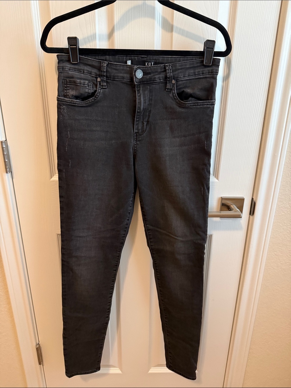 Kut from the Kloth Black High-Rise Skinny Jeans